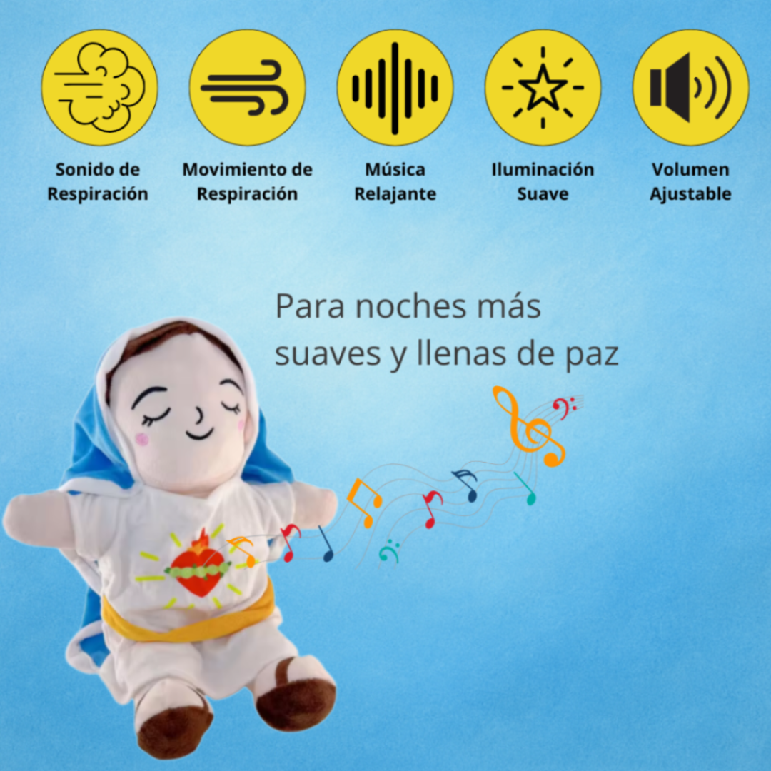 Peluche Calmante Virgen María (Respira)
